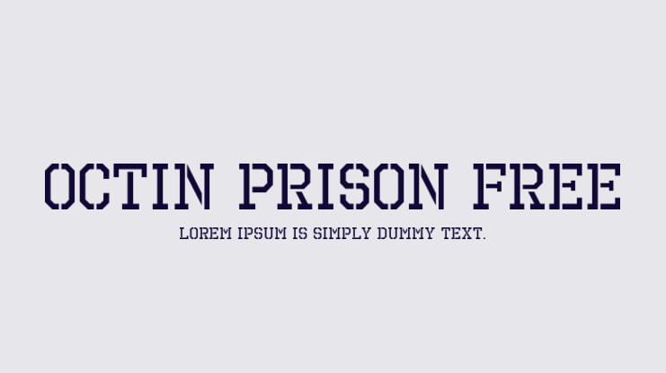 Octin Prison Free Font