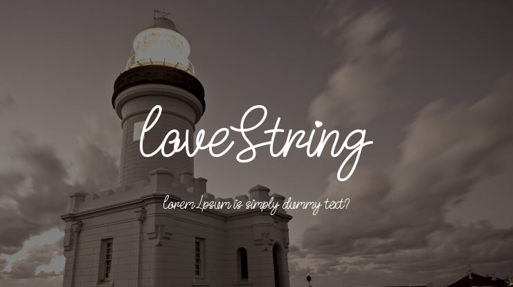 Love String Font