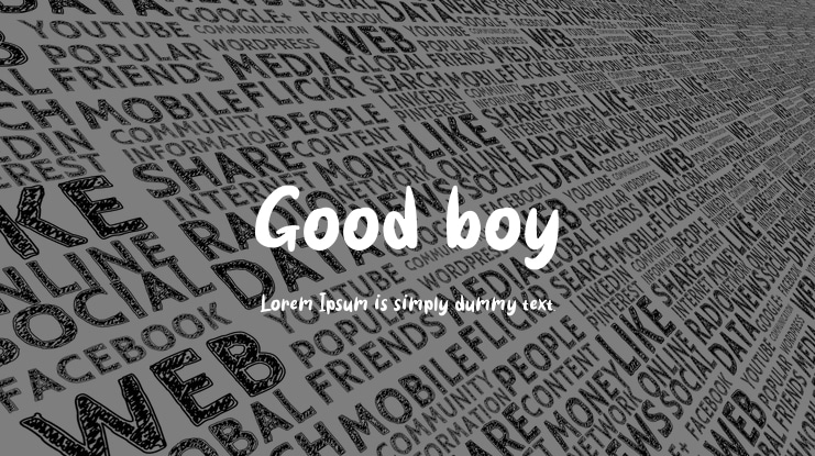 Good boy Font