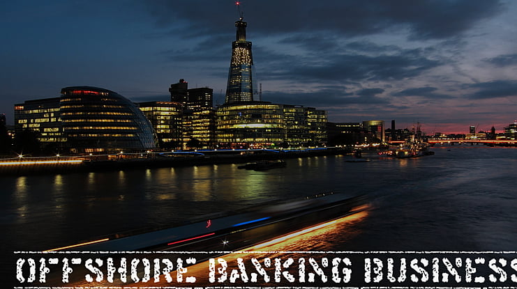 Offshore Banking Business Font