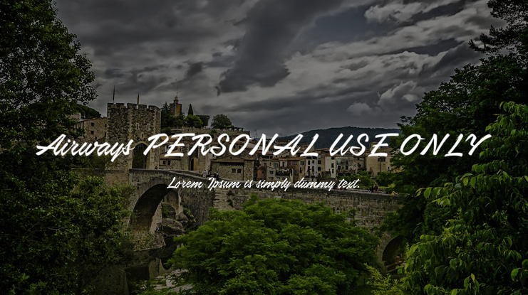 Airways PERSONAL USE ONLY Font