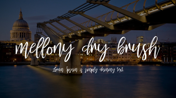mellony dry brush Font