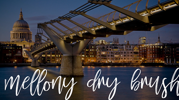 mellony dry brush Font