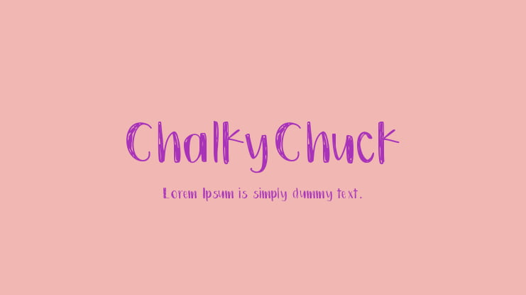 ChalkyChuck Font