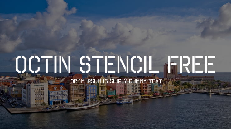 Octin Stencil Free Font