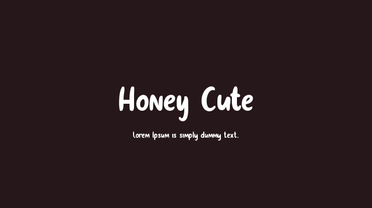 Honey Cute Font