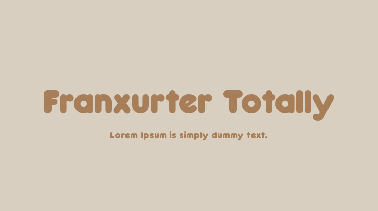 Franxurter Totally Font Family