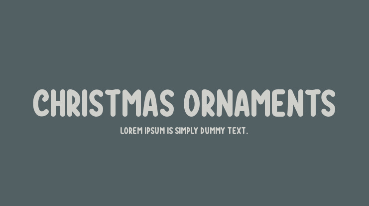 Christmas Ornaments Font