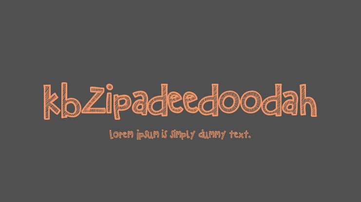 KBZipaDeeDooDah Font