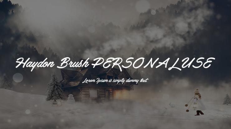 Haydon Brush PERSONAL USE Font