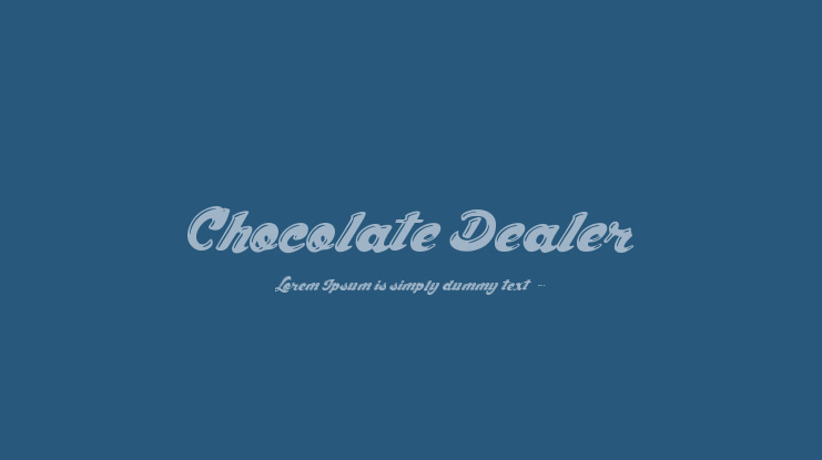Chocolate Dealer Font