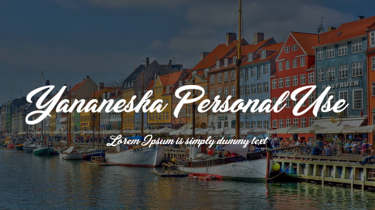 Yananeska Personal Use Font