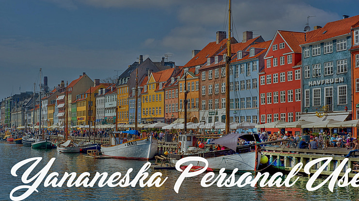 Yananeska Personal Use Font