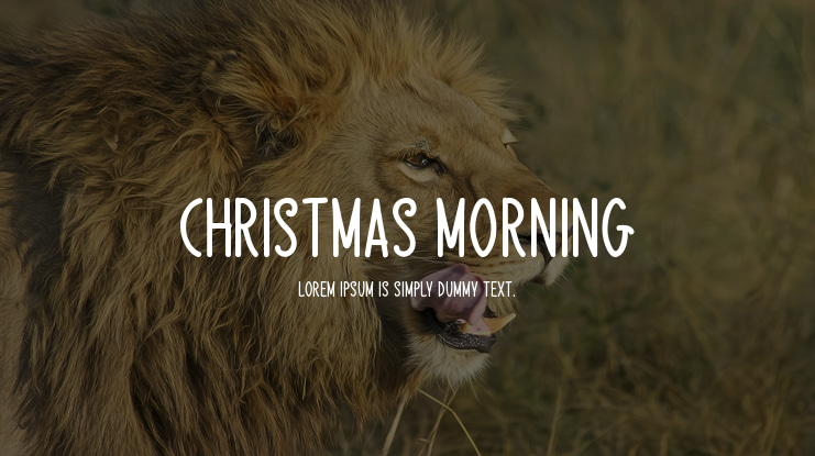 Christmas Morning Font