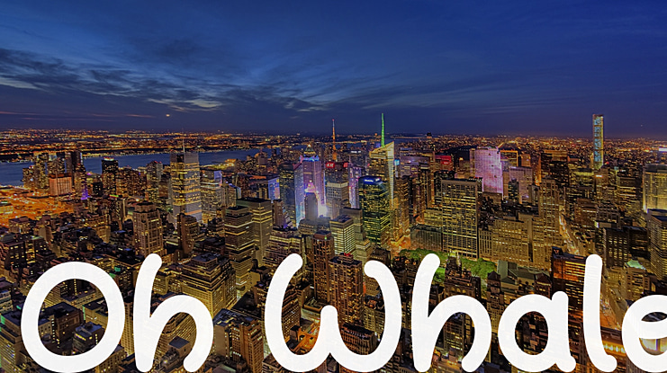 Oh Whale Font