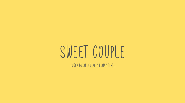 Sweet Couple Font