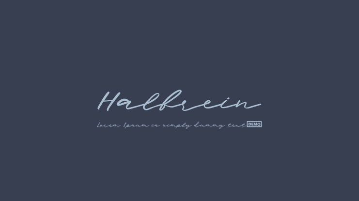Halbrein Font