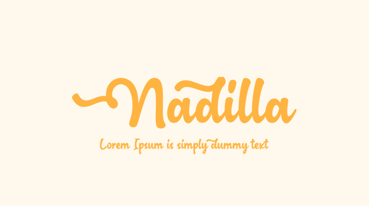 Nadilla Font