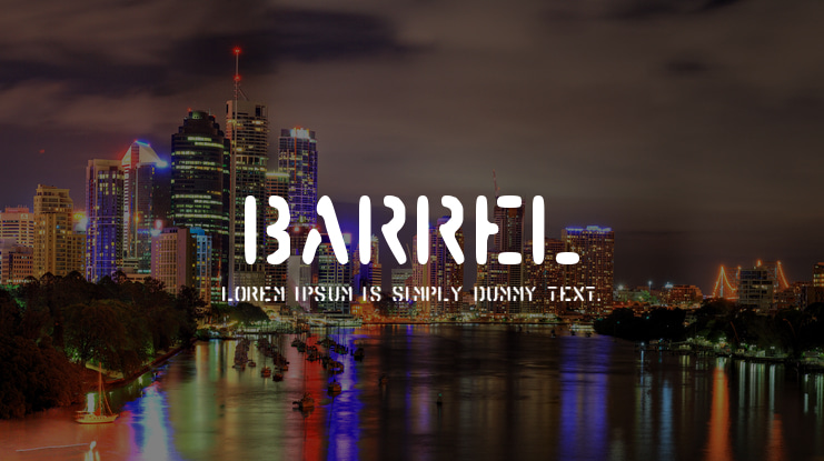 Barrel Font