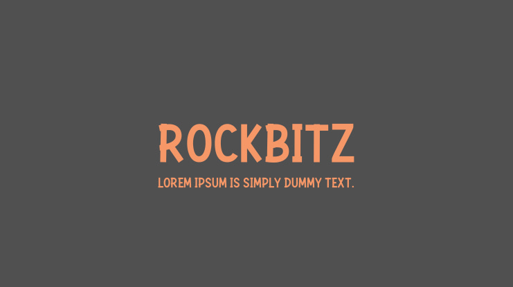 Rockbitz Font