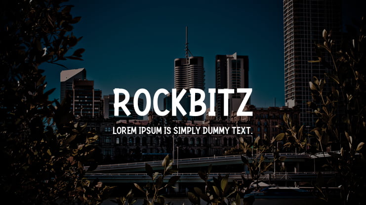 Rockbitz Font