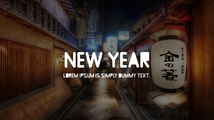 New Year Font