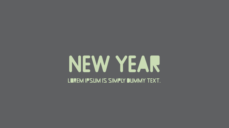 New Year Font