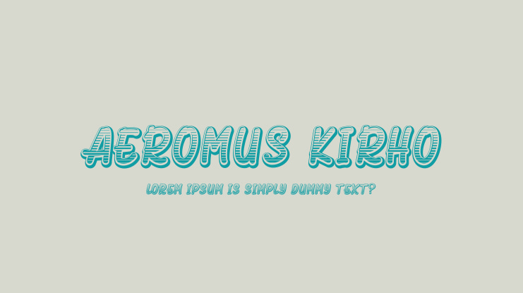 Aeromus Kirho Font