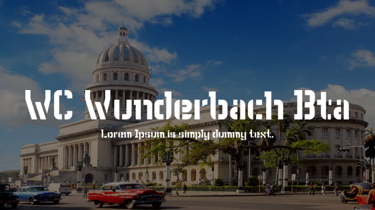 WC Wunderbach Bta Font Family