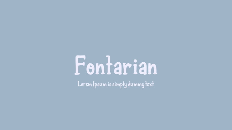 Fontarian Font Family