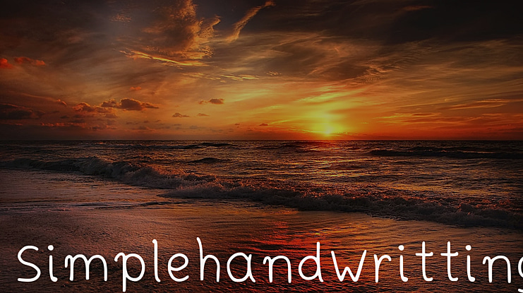 Simplehandwritting Font