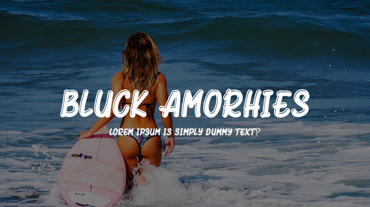 Bluck Amorhies Font