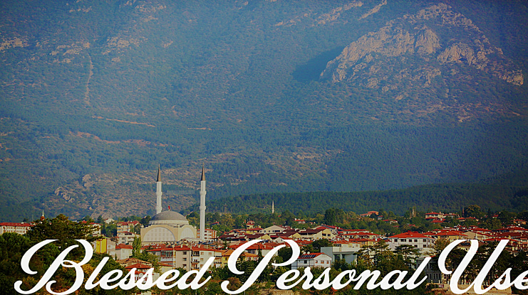 Blessed Personal Use Font