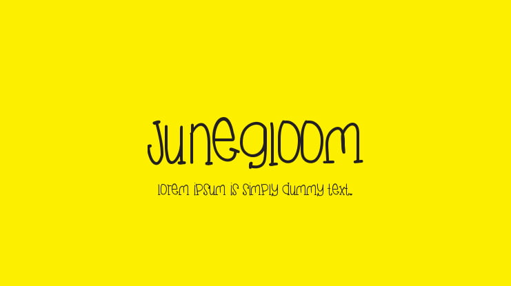 JuneGloom Font