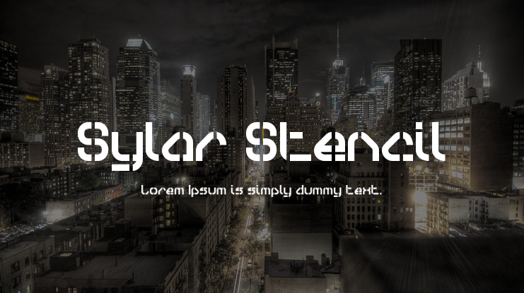 Sylar Stencil Font