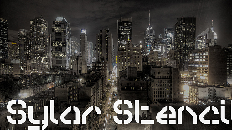 Sylar Stencil Font