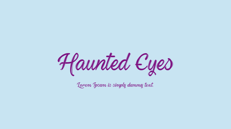 Haunted Eyes Font