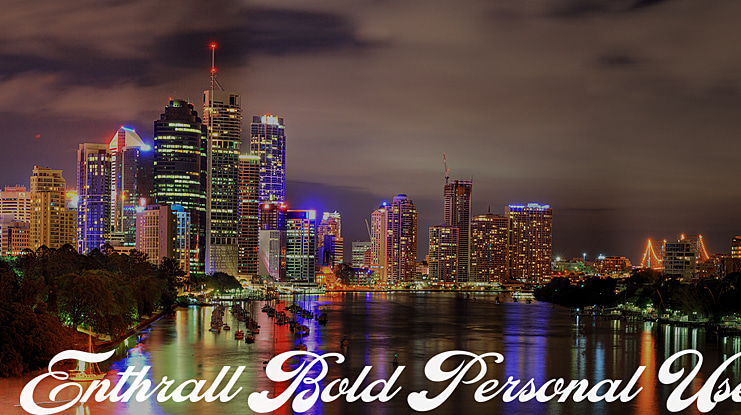 Enthrall  Personal Use Font Family