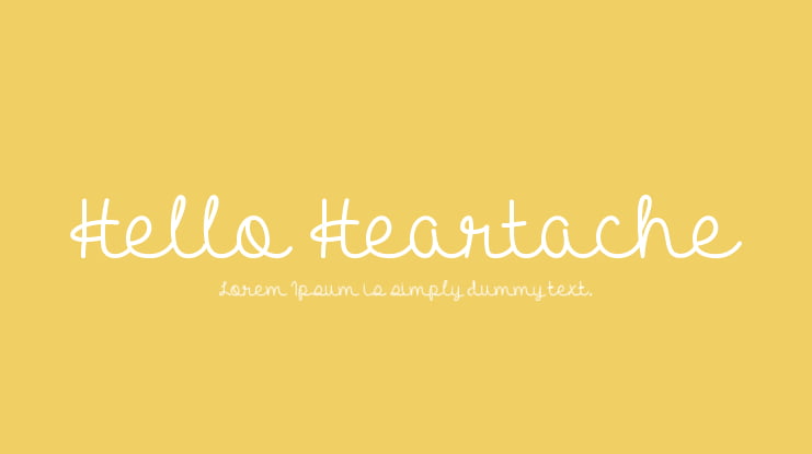 Hello Heartache Font