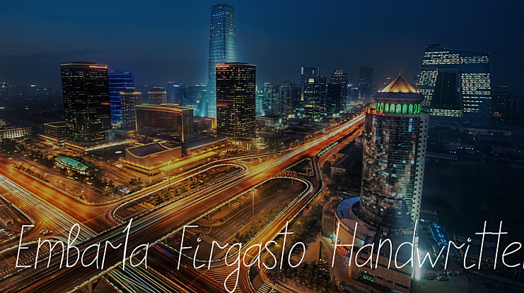 Embarla Firgasto Handwritten Font