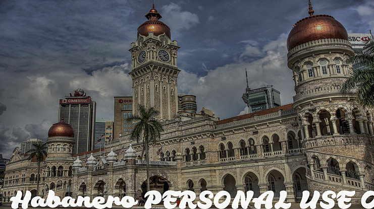 Habanero PERSONAL USE ONLY Font