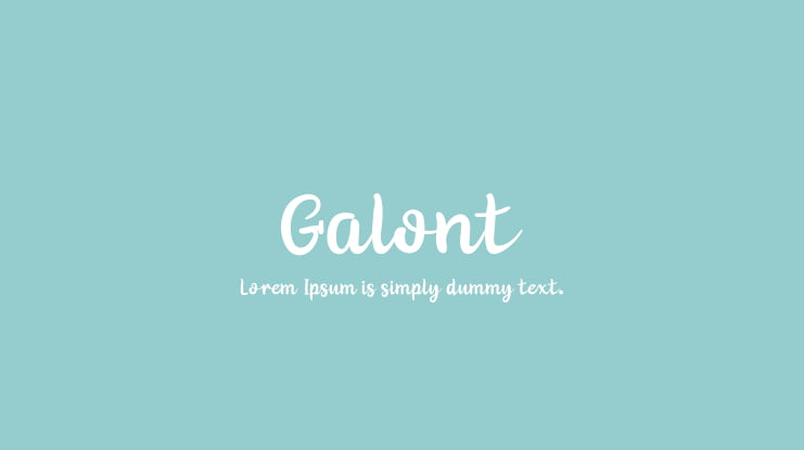 Galont Font