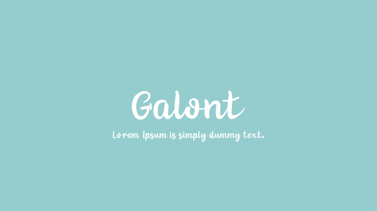 Galont Font