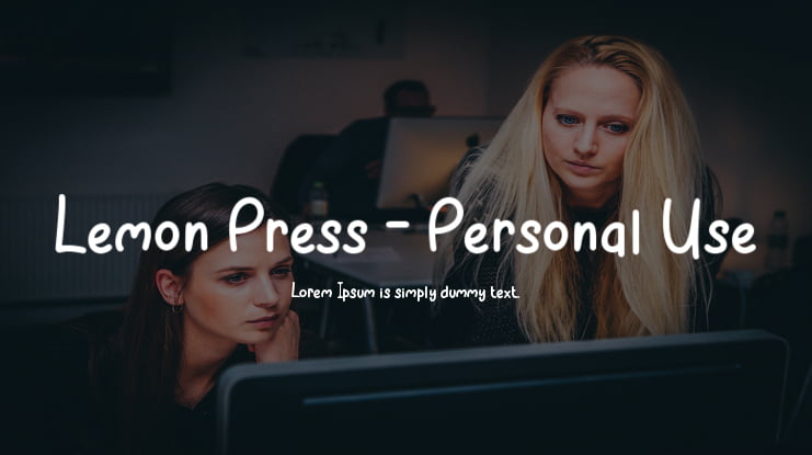 Lemon Press - Personal Use Font Family
