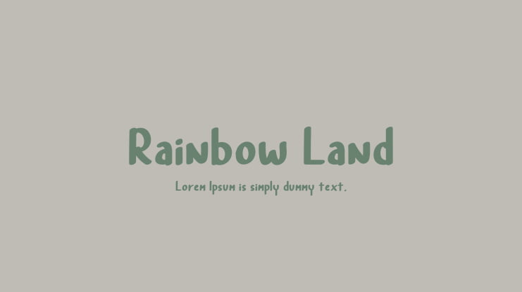 Rainbow Land Font Family