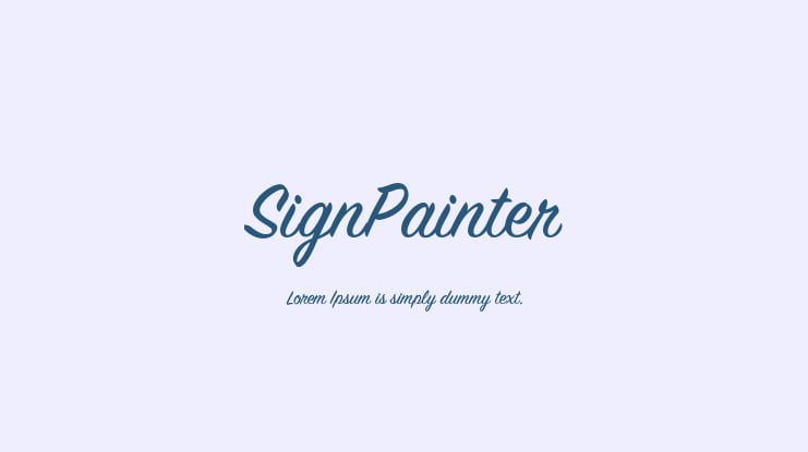SignPainter Font