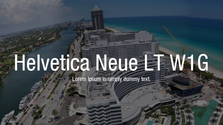 Helvetica Neue LT W1G Font Family
