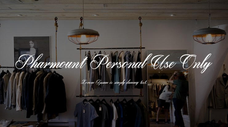 Pharmount Personal Use Only Font