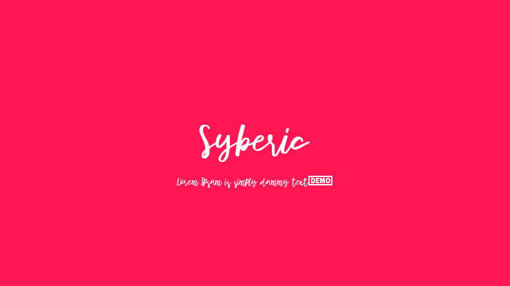 Syberic Font