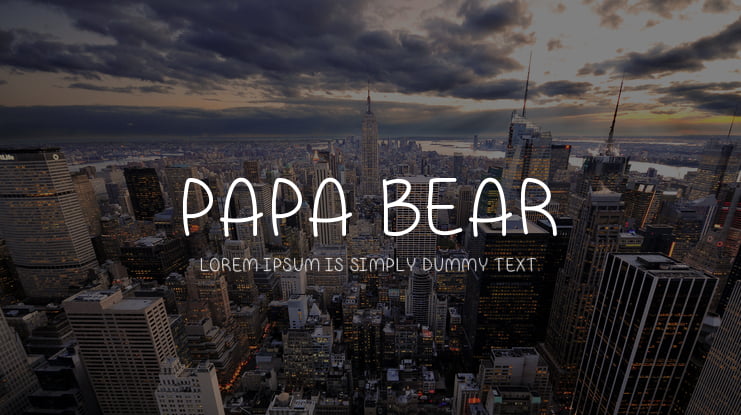 Papa Bear Font
